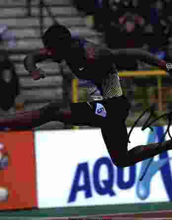 Olympic Track Bershawn Jackson signed 8x10 photo