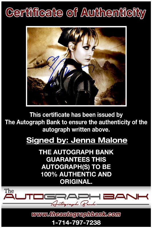 Jena Malone proof of signing certificate