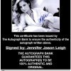 Jennifer Jason proof of signing certificate