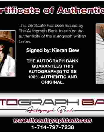 Kieran Bew authentic signed 8x10 picture