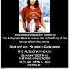 Kristen Gutoskie proof of signing certificate