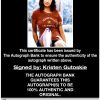 Kristen Gutoskie proof of signing certificate