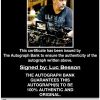 Luc Besson proof of signing certificate