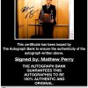 Matthew Perry proof of signing certificate