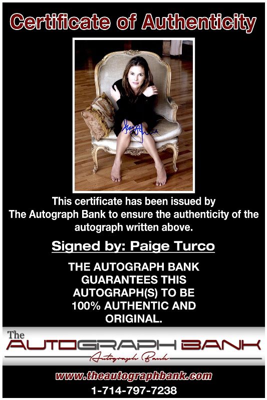 Paige Turco proof of signing certificate