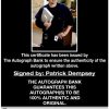 Patrick Dempsey proof of signing certificate