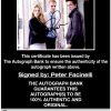 Actor Peter Facinelli proof of signing certificate