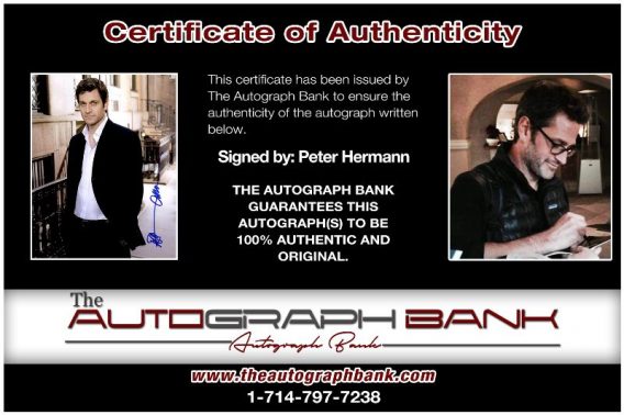 Peter Hermann proof of signing certificate