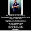 Rob Kazinsky proof of signing certificate