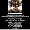 Torrey Speer proof of signing certificate