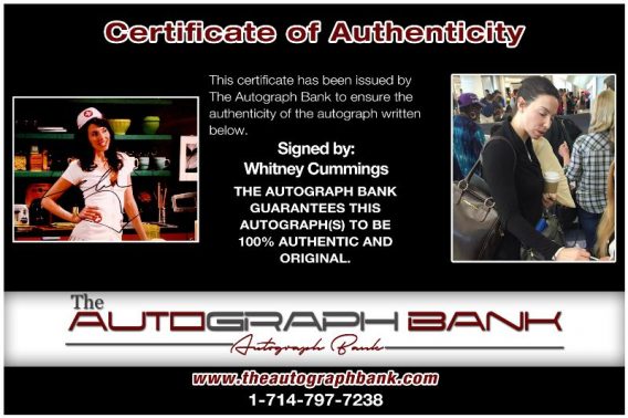 Whitney Cummings proof of signing certificate
