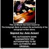 Aziz Ansari proof of signing certificate