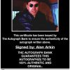 Alan Arkin proof of signing certificate