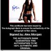 Alex Morgan proof of signing certificate