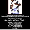 Alfonso Ribeiro proof of signing certificate