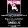 Amy Poehler proof of signing certificate