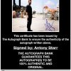 Antony Starr proof of signing certificate