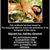 Ashley Greene proof of signing certificate