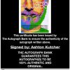Ashton Kutcher proof of signing certificate