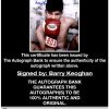 Barry Keoghan proof of signing certificate