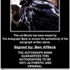 Ben Affleck proof of signing certificate
