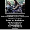 Ben Robson proof of signing certificate