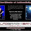 Billy Gibbons proof of signing certificate