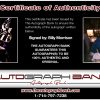 Billy Morrison proof of signing certificate