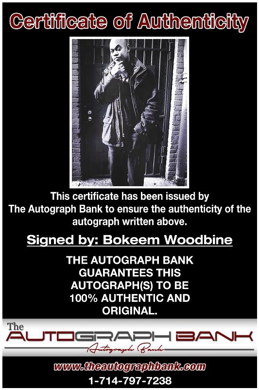 Bokeem Woodbine proof of signing certificate
