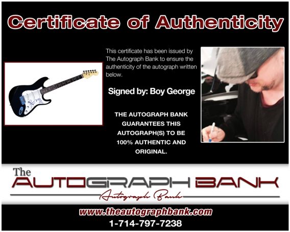 Boy George proof of signing certificate