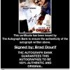 Brad Dourif proof of signing certificate