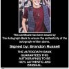 Brandon Russell proof of signing certificate