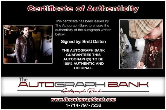 Brett Dalton proof of signing certificate