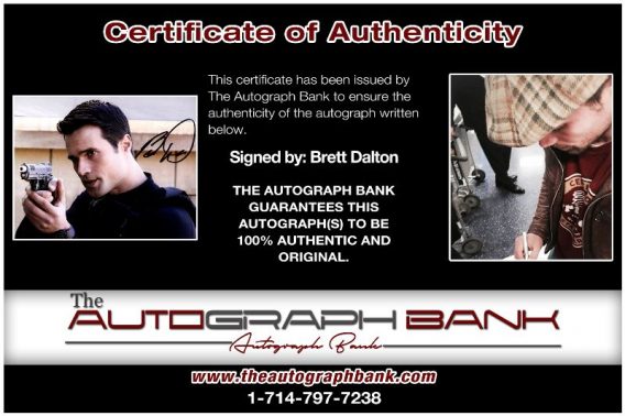 Brett Dalton proof of signing certificate