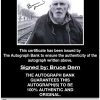 Bruce Dern proof of signing certificate