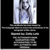 Caity Lotz proof of signing certificate