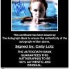 Caity Lotz proof of signing certificate