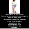 Carly Rae Jepsen proof of signing certificate