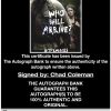 Chad Coleman proof of signing certificate