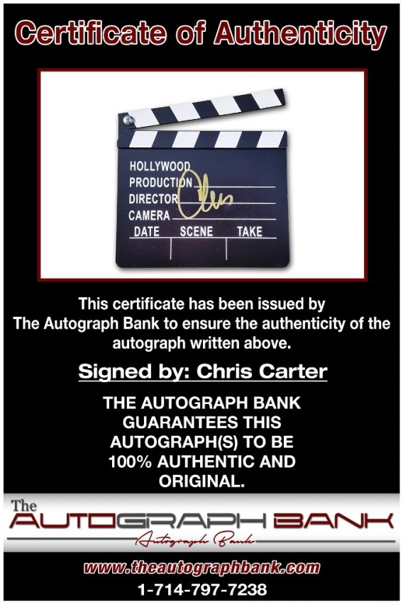 Chris Carter proof of signing certificate