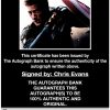 Chris Evans proof of signing certificate