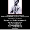 Chris Hemsworth proof of signing certificate
