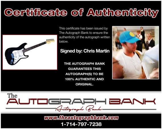 Chris Martin proof of signing certificate
