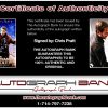 Chris Pratt proof of signing certificate