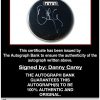 Dana Carvey proof of signing certificate