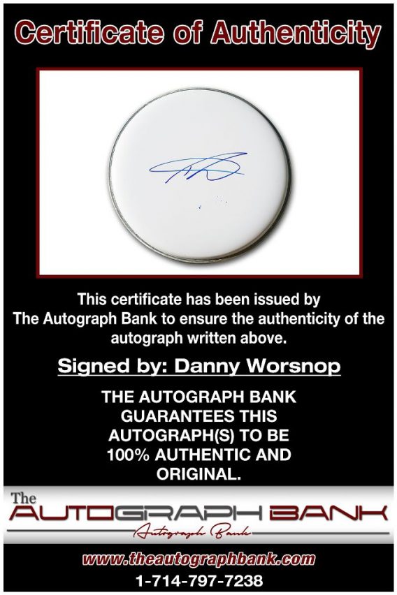 Danny Worsnop proof of signing certificate