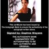 Daphne Wayans proof of signing certificate