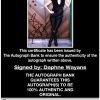 Daphne Wayans proof of signing certificate
