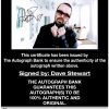 Dave Stewart proof of signing certificate