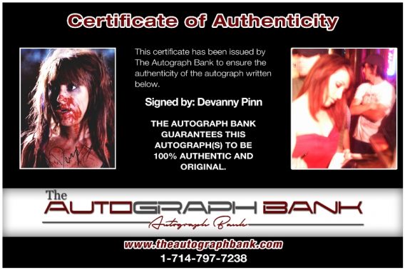 Devanny Pinn proof of signing certificate